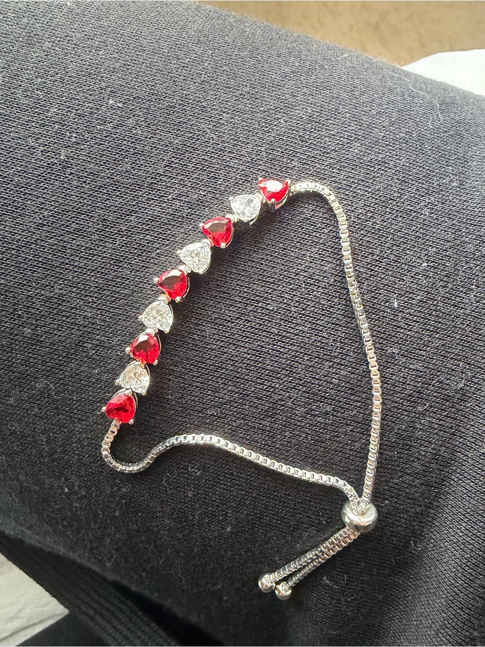 Lab Ruby bracelet - Picture 4 of 4